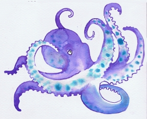 octopus purple TIDY